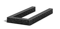 Цветник на могилу из гранита 120x8x8, 70x8x8